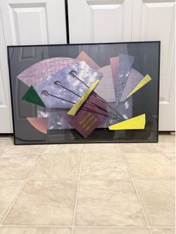 Beautiful modern 28 by 22 inch wall art. (MUST SELL TODAY)