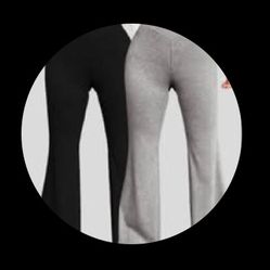 2 New Xl Yoga Pants Gray N Black 