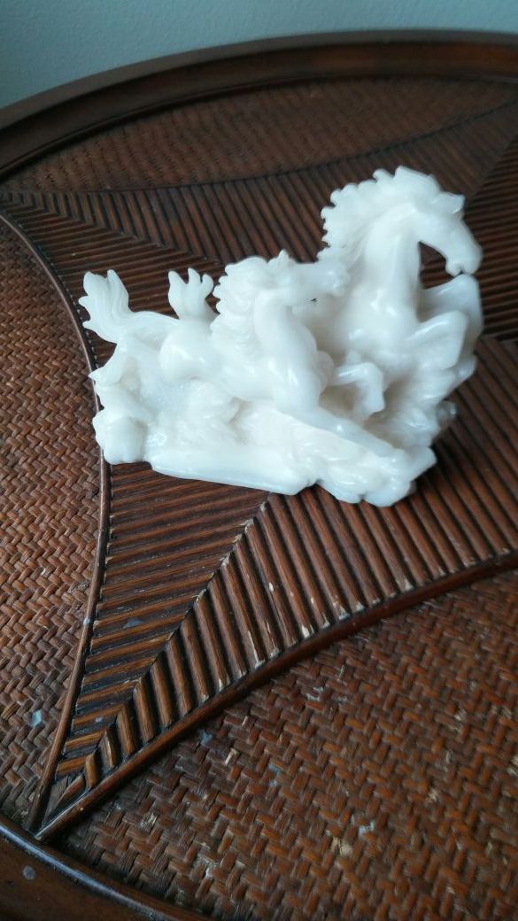 Chinese glass horses