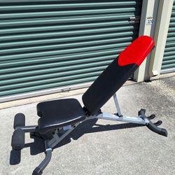 Bowflex adjustable weight bench.
