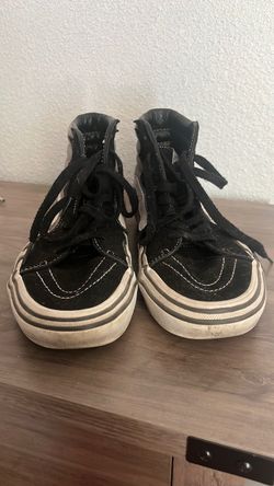 Vans black, grey and white