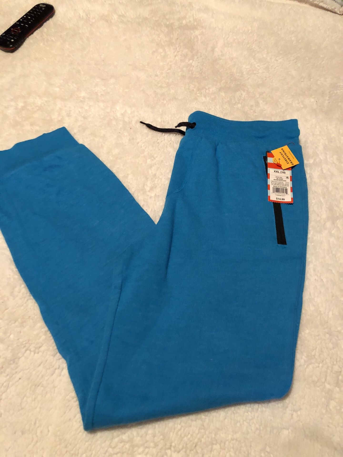 Target cat&jack brand sweat pants size XXL 18 heather blue and size medium 8/10 grey