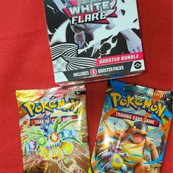 Pokemon White Flare Booster Bundle Surging Sparks MEGA evolution