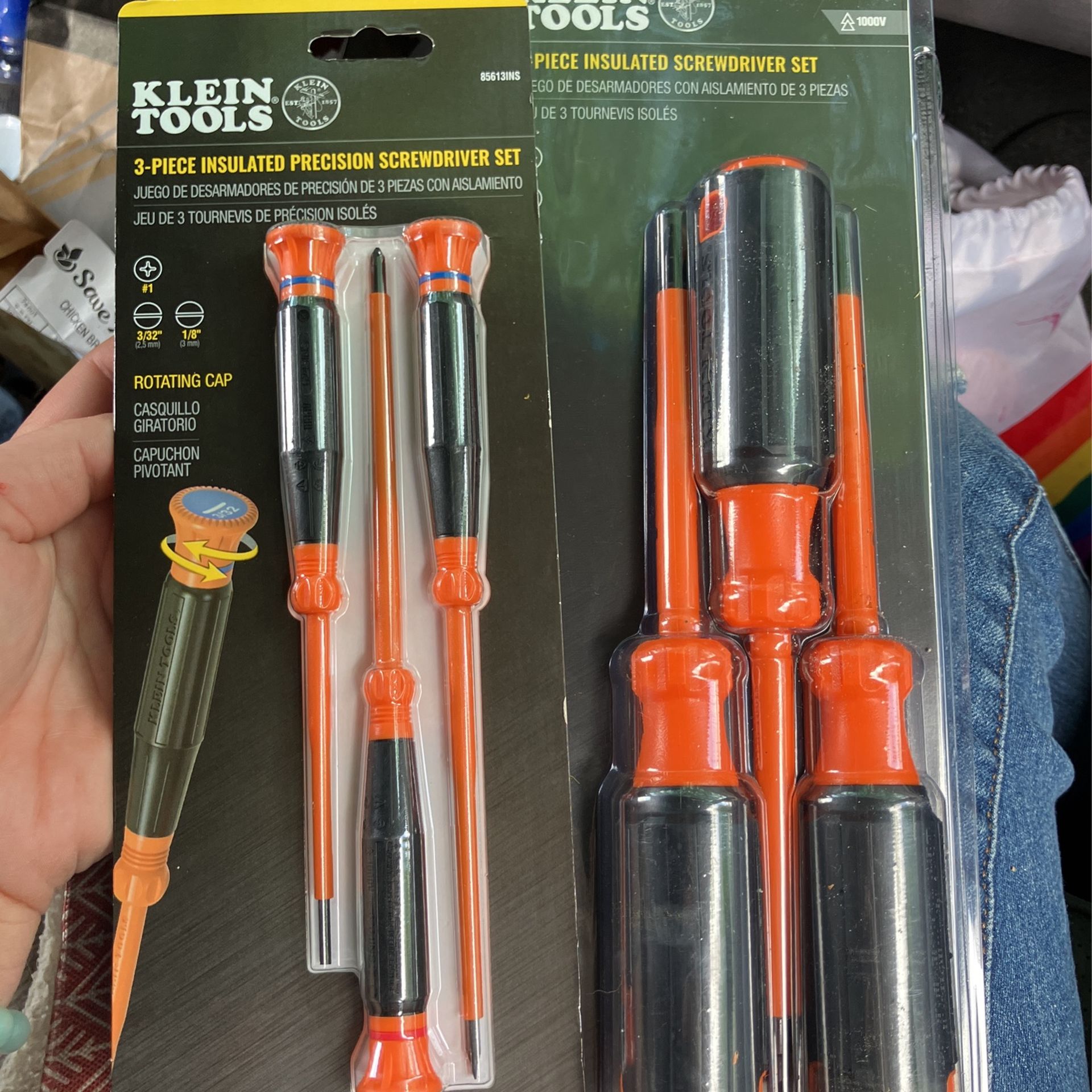Klein Tools 2-3 Piece Insulated Screw Driver Sets