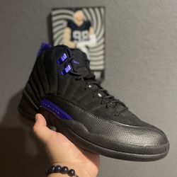 Jordan 12 Black Dark Concord Size 9