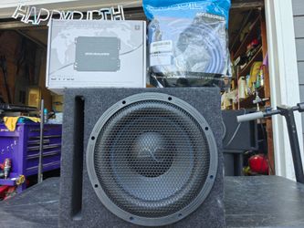 12" sub ported box new amp and wiring kit