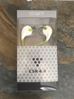 Sports Bluetooth headphones wireless green white