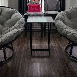 2 Papasan chairs