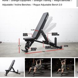 Rogue Incline Bench 1.0 for Sale in Pompano Beach FL OfferUp