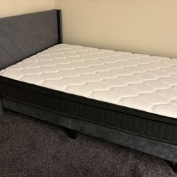 NEW Full Size Mattress With Bed Frame
