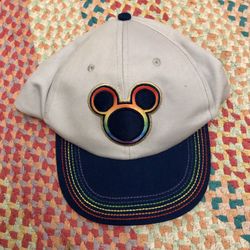 Mickey Disneyland Baseball Cap - LGBTQ - Disneyland Gray Hat - Rainbow