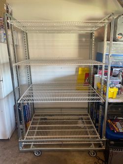 Rolling Bakers Bread Rack 79”x75” Heavy Duty.