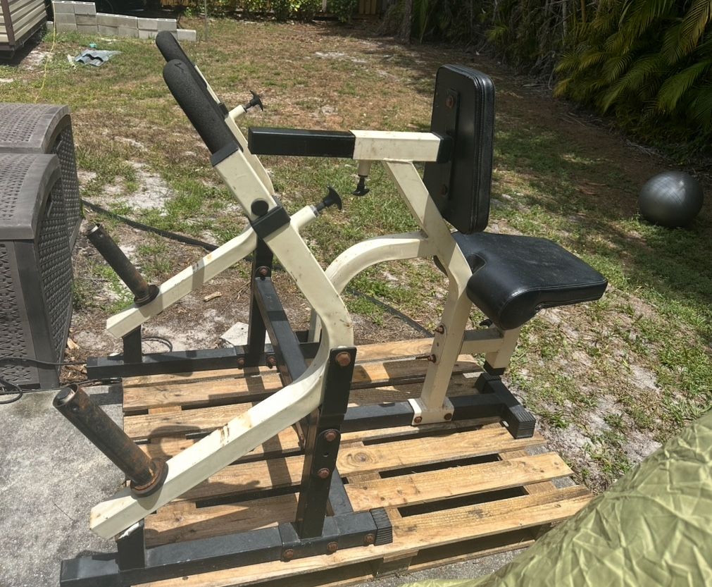 Seated Back Row Multi Grip Plate Load Machine