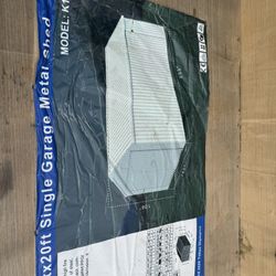 New Metal 20x12 Garage  Garage Door And Side Door 