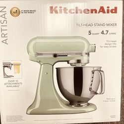 Brand New Artisan Kitchen Aid Mixers 5QT