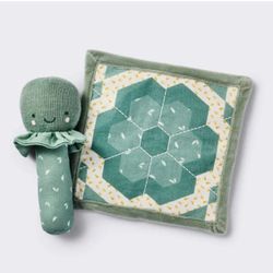 Rattle and Crinkle Paper - Easter Sweet Pea - 2pc - Cloud Island