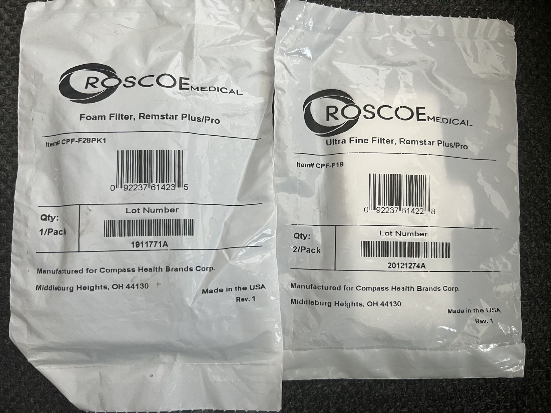 Roscoe Remstar Pro/Plus UF+ CPAP Filters KIT (24 Ultrafine, 4 Foam Filters