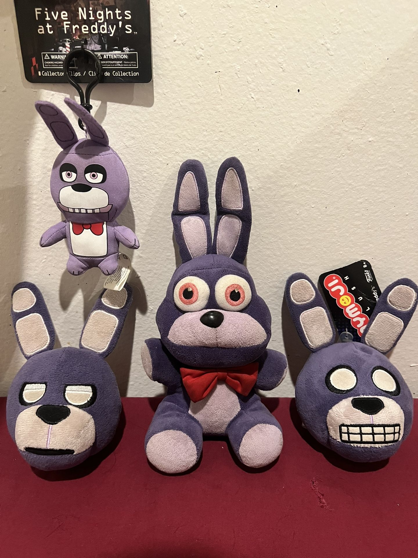 FNAF Plushy Bonnie Bundle Of 4