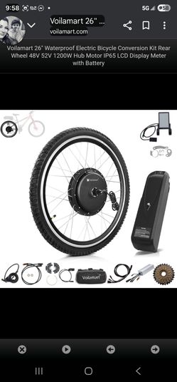 48v 1500w big tire hub motor kit with controller throttle display and battery