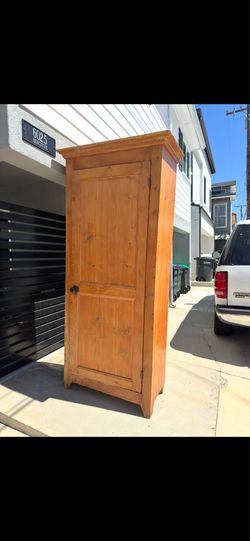 FREE Tall Wooden Cabinet with Shelves