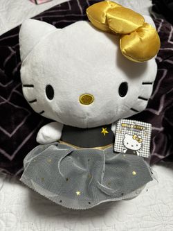 hello kitty black dress Lola + The Boys Hello Kitty Sparkle Bow Velvet Dress, 2