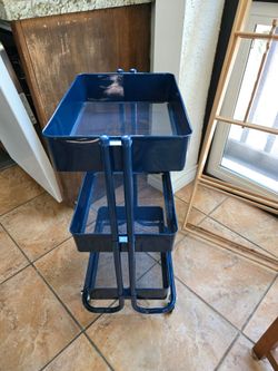 3 Tier Metal Rolling Cart