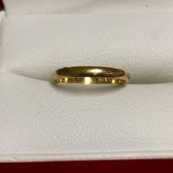 Ring Band for Toe, Gold 10 Karat, Size 1