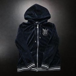 BCBGMAXAZRIA Velvet Zip Up Hoodie