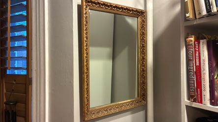 Gold Ornate Framed Wall Mirror