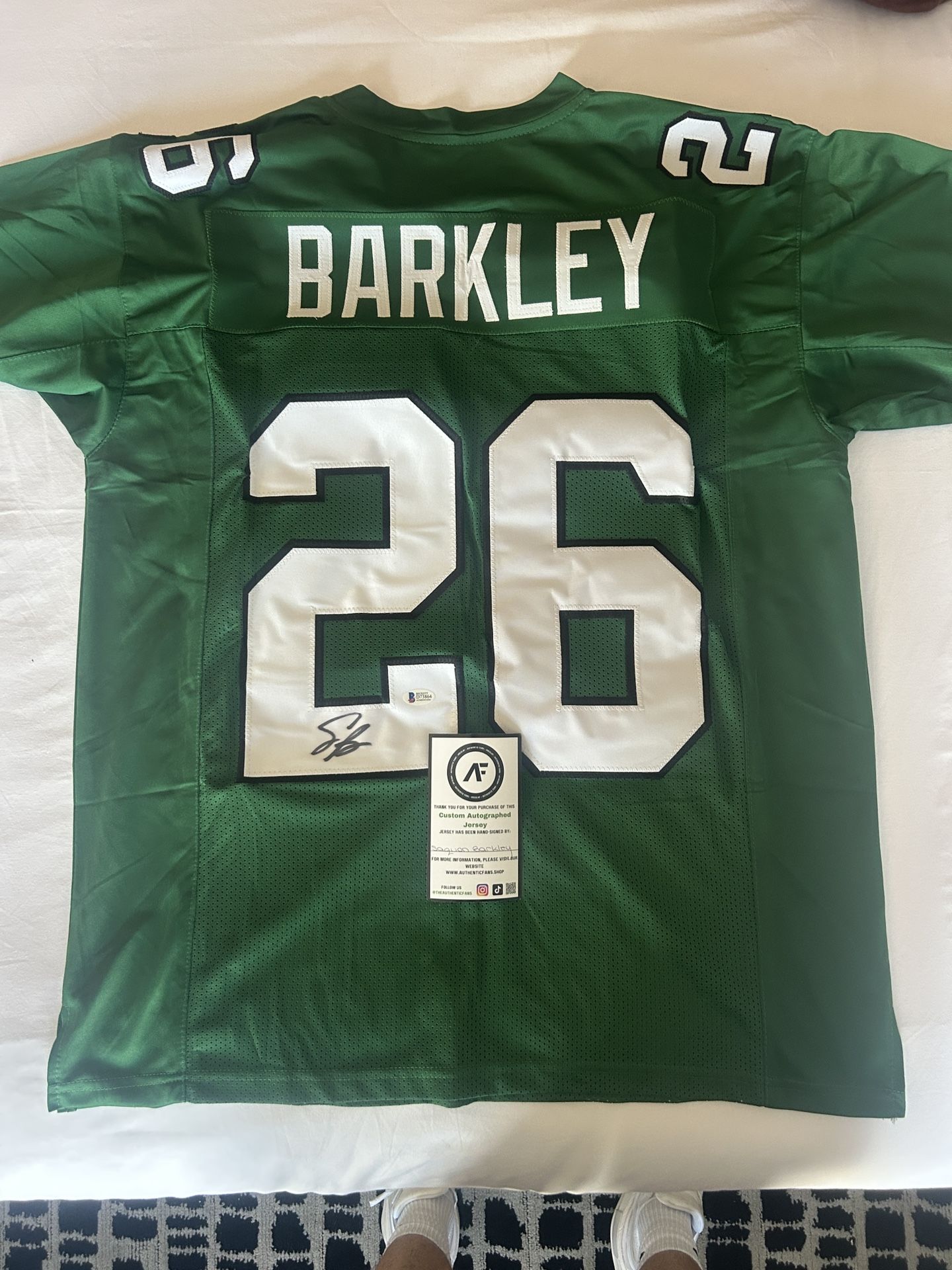 Signed Saquon Barkley jersey