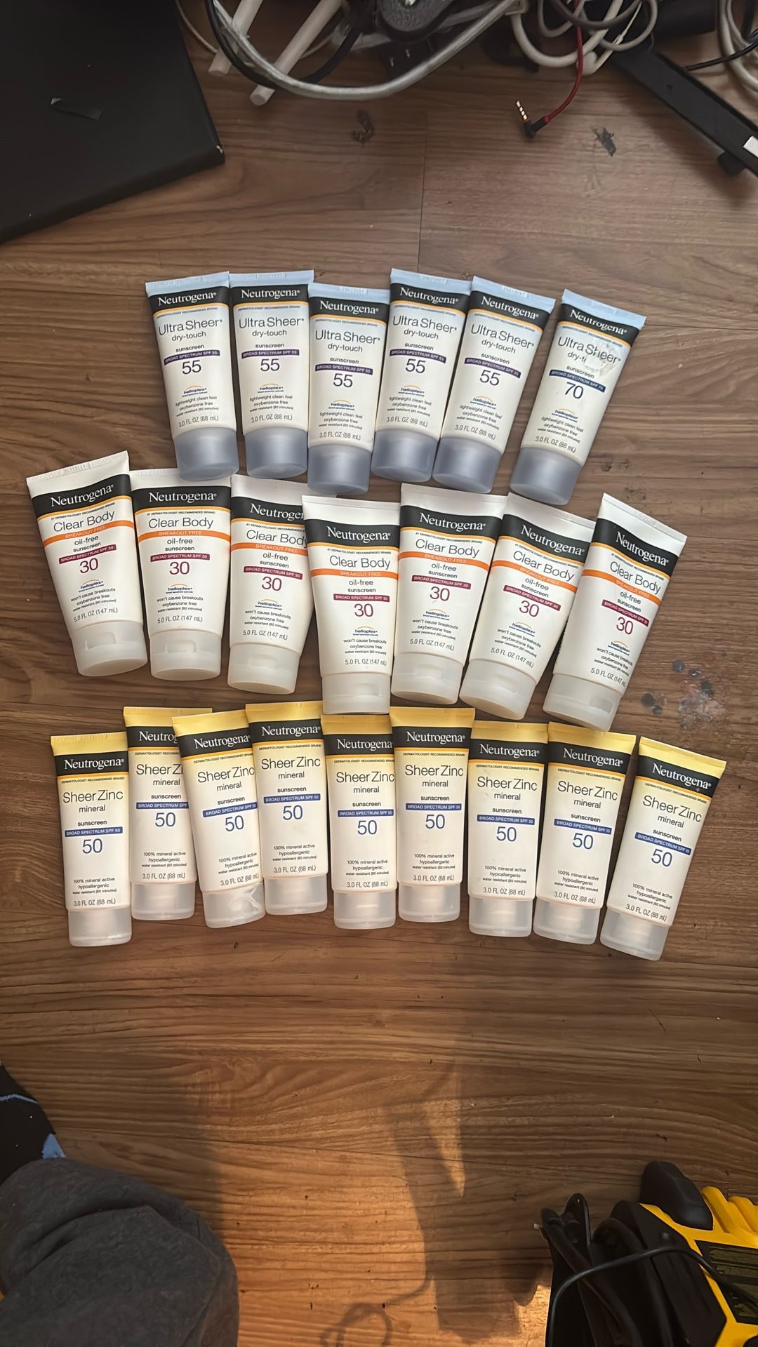 Various Neutrogena Sunscreen’s