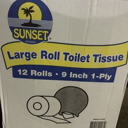9” Large Roll Toilet Tissue