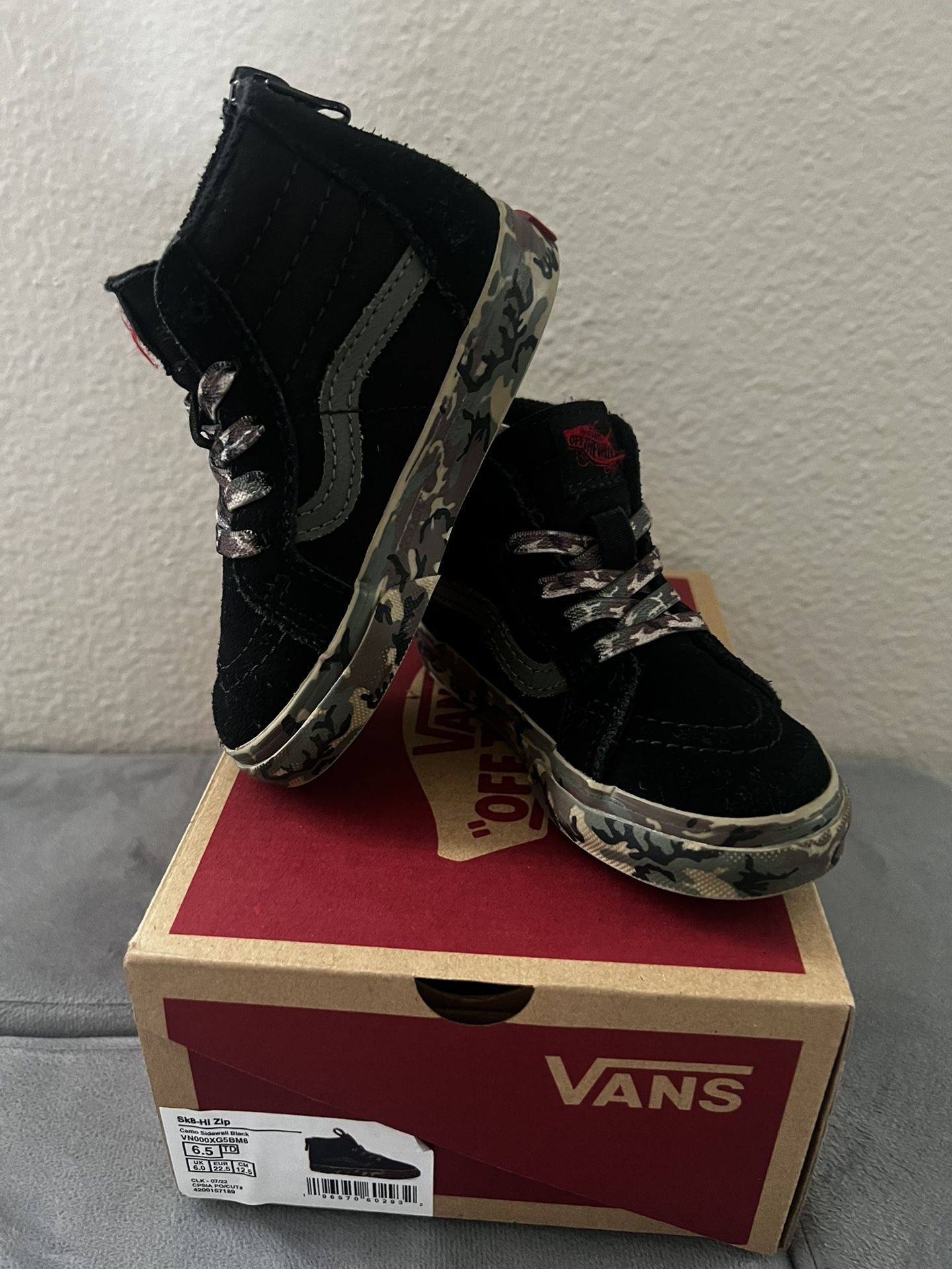 Camo Vans Toddler 6.5