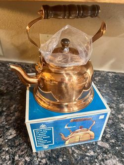 New Vintage Copper Tea Kettle