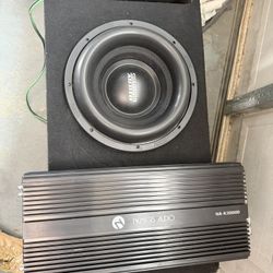 Sundown Audio Subwoofer & Nemesis Audio Amp 