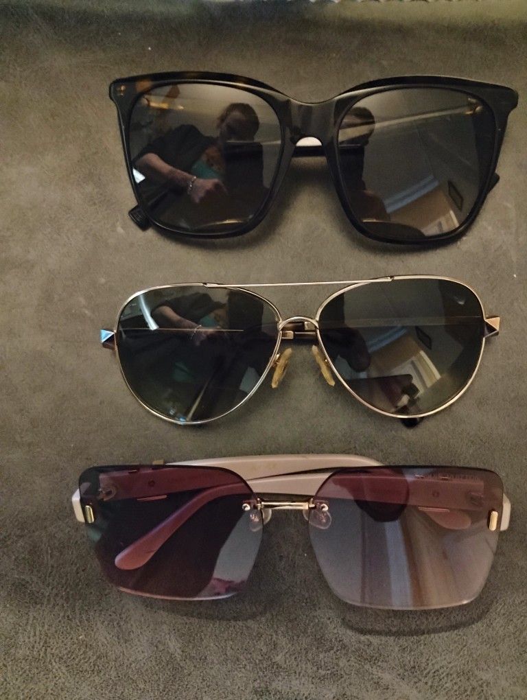 Almost New Designer Luis Vuitton,Givenchy,And Valentino SunGlasses