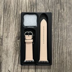 Leather Bands Compatible with Apple Watch Band 45mm 44mm 42mm 41mm 40mm 38mm