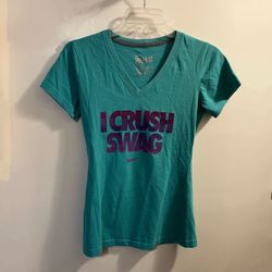 Nike Dri-Fit Short Slv T Shirt Women's Active Shirt (XS)