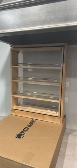 Rev-A-Shelf 6” Wood Base Filler Pull-Out Organizer