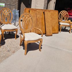 Dining table, Six Chairs