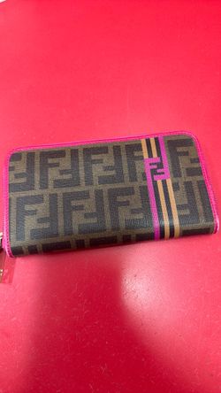 Fendi Zucca Zip-Around Wallet