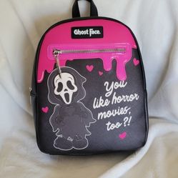 Ghost face mini backpack 