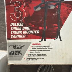 Deluxe Three Bike Trunk Mount