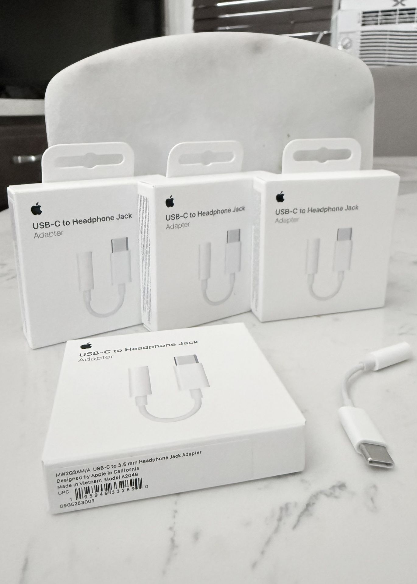 Sets of Apple USB-C to 3.5mm (Aux) Adapters / Dongles