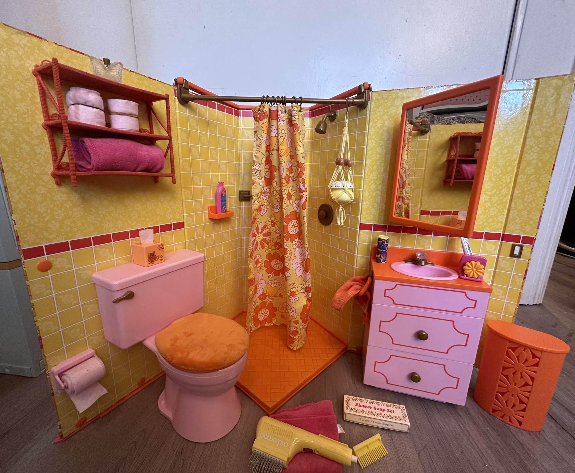 American Girl Doll Julie S Groovy Bathroom Set For Sale In Agoura Hills Ca Offerup