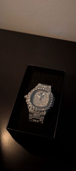 Cubic zirconia watch