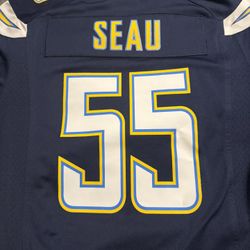 Chargers Jersey 55 Seau. NFL Nike Medium