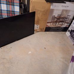 !!! 50" SANYO TV + DINING SET + HOME SURROUND SOUND SYSTEM!!!