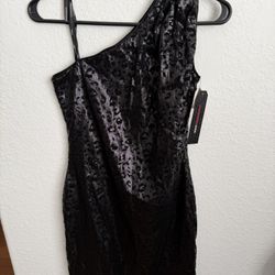 Miss Sixty one-shoulder mini dress. 