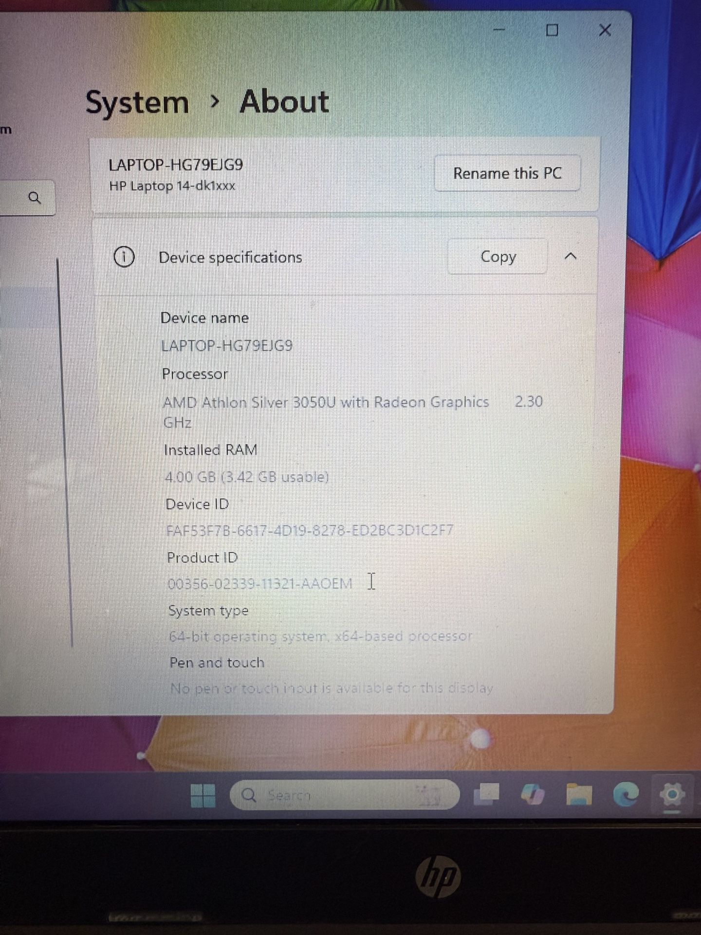 HP Laptop Need Gone Asap $100
